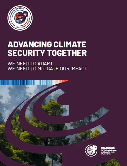 Cover of the Advancing Climate Security Together publication